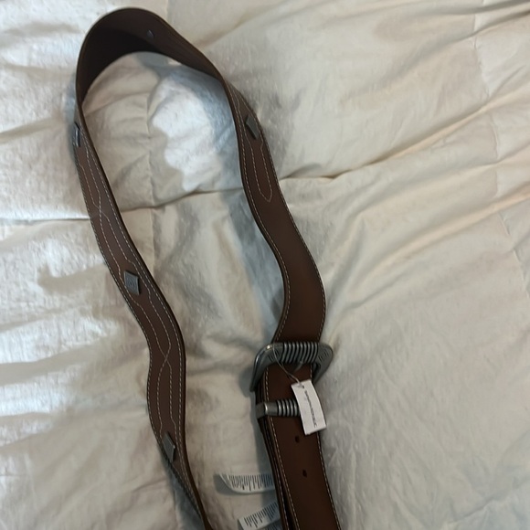 Banana Republic Women's Heritage Monte Wide Brown Concho Belt Leather western - Picture 8 of 9